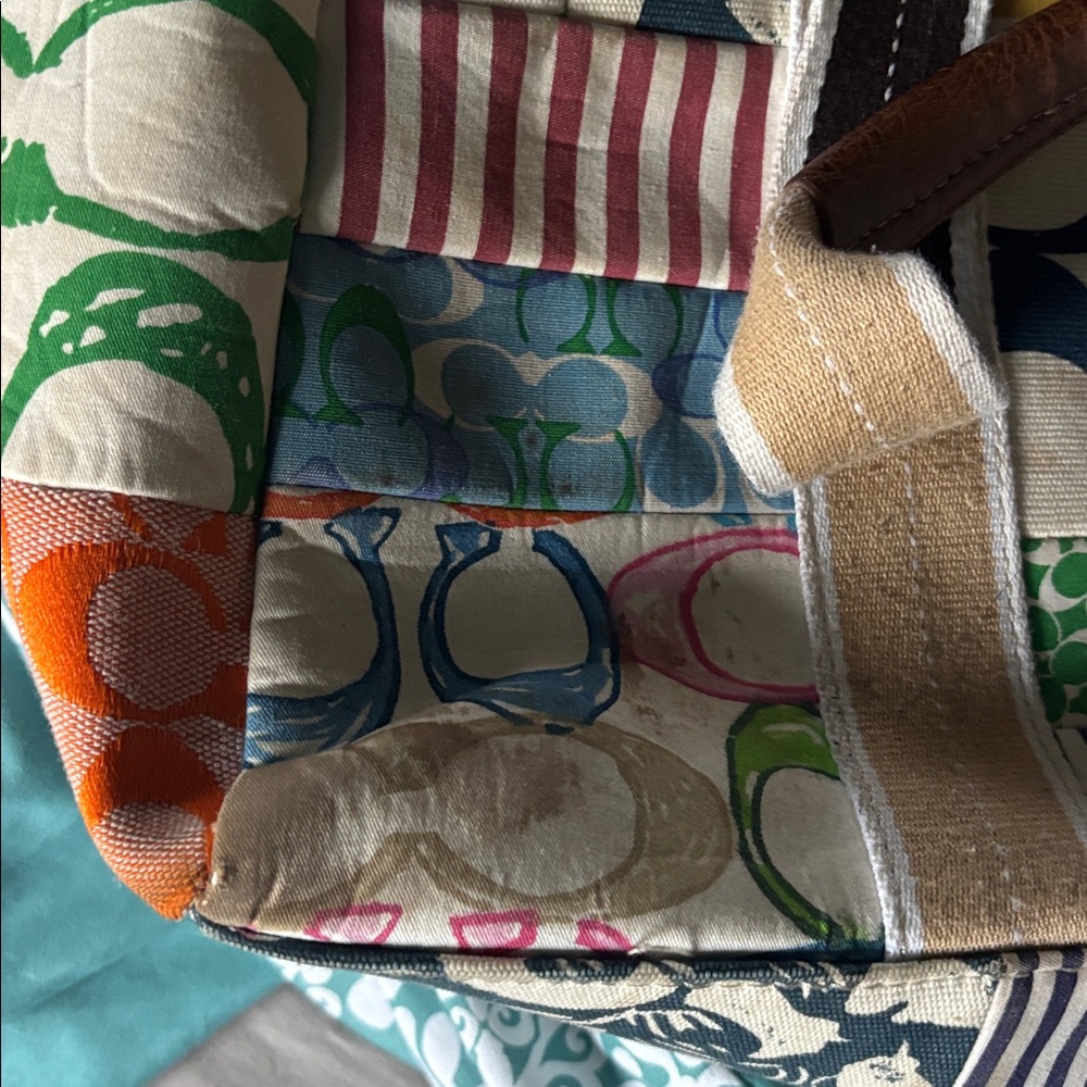 Coach Multicolor Patchwork Tote - image 7